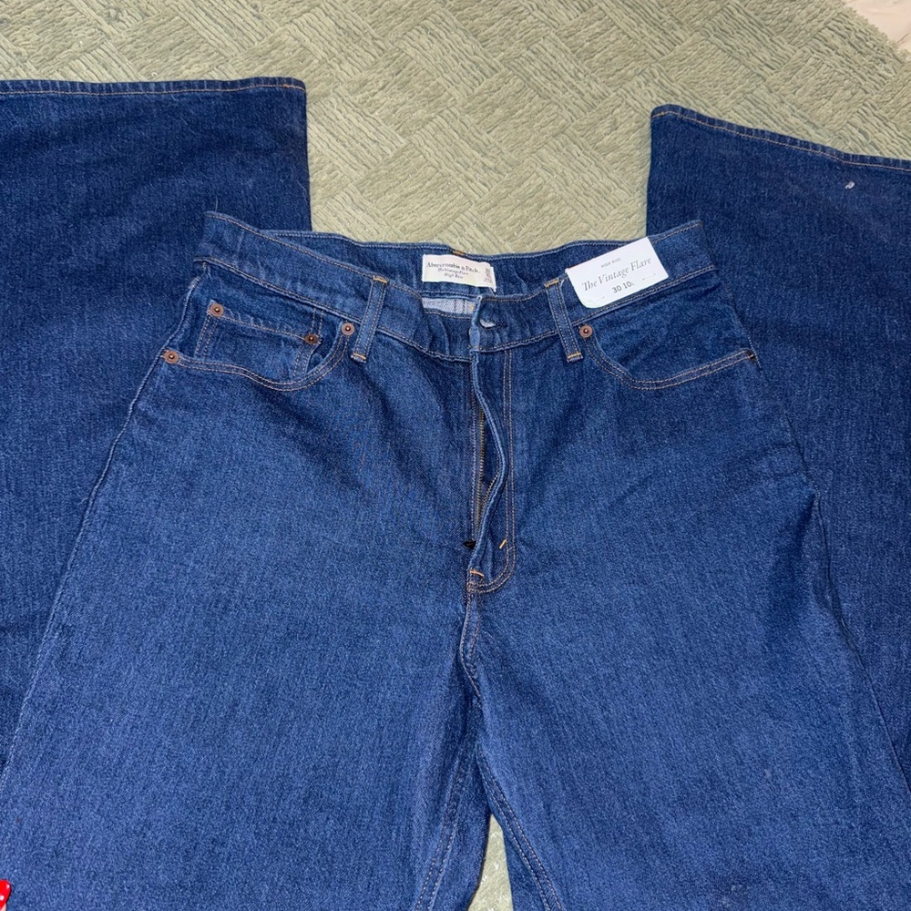 Abercrombie & Fitch Dark Blue Vintage flare jeans
